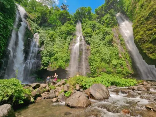 Hidden waterfall near Sekumpul